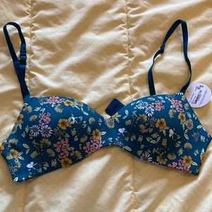 Gail Kandi Floral Wireless padded bra size 34 B